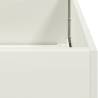 Stylish White Steel Planter 120x80x80 cm for Outdoor Spaces