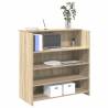  Reception Desk Sonoma Oak 100x50x103.5 cm Engineered Wood Colour sonoma oak Size 100 x 50 x 103.5 cm 