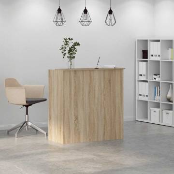 Sonoma Oak Reception Desk - Durable & Stylish | Hipo Market