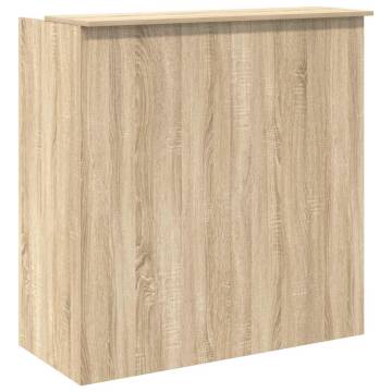 Sonoma Oak Reception Desk - Durable & Stylish | Hipo Market