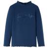 Kids' T-shirt with Long Sleeves Navy Blue 128 Colour navy blue Size 128 (7-8y) 