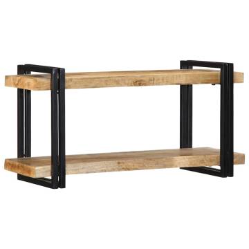 Stylish Wall Shelf 90x33x45 cm - Solid Mango Wood