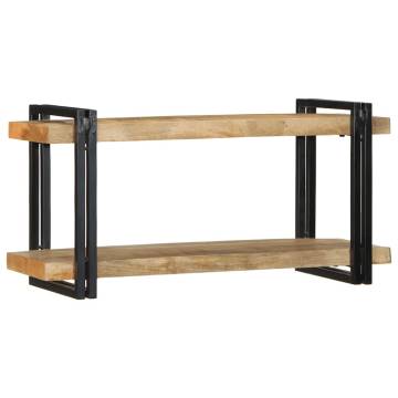 Stylish Wall Shelf 90x33x45 cm - Solid Mango Wood