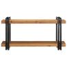 Wall Shelf 90x33x45 cm - Solid Wood Acacia - Hipomarket UK