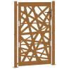 Garden Gate 105x155 cm - Elegant Weathering Steel Design