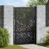  Garden Gate Black 105x155 cm Steel Leaf Design Colour steel/black Size 105 x 155 cm Model leaf design 