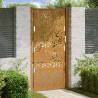  Garden Gate 105x205 cm Weathering Steel Leaf Design Colour weathering steel/brown Size 105 x 205 cm Model leaf design 