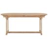 Extending Garden Table - Solid Teak Wood - 180-280x100cm