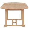 Extending Garden Table - Solid Teak Wood - 180-280x100cm