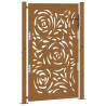 Garden Gate 105x155 cm Weathering Steel Flame Design