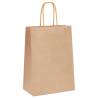 Durable Brown Paper Bags with Handles - 50 pcs | Hipo Market