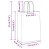 Durable Brown Paper Bags with Handles - 50 pcs | Hipo Market