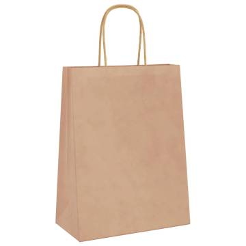 Buy 50 Brown Paper Bags with Handles | Eco-Friendly Packaging