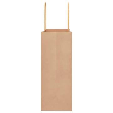 Buy 50 Brown Paper Bags with Handles | Eco-Friendly Packaging