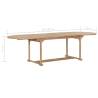 Extending Garden Table - Solid Teak Wood - 180-280x100cm