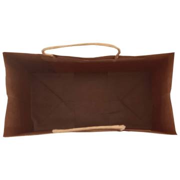 Buy 50 Brown Paper Bags with Handles | Eco-Friendly Packaging