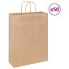  Paper Bags 50 pcs with Handles Brown 32x12x42 cm Colour brown Size 32 x 12 x 42 cm Quantity in Package 50 