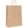 50 Pcs Brown Paper Bags with Handles - Eco-Friendly & Durable