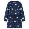 Kids' Dress with Long Sleeves Navy 140 Size 140 (9-10y) 