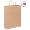  Paper Bags 250 pcs with Handles Brown 32x12x42 cm Colour brown Size 32 x 12 x 42 cm Quantity in Package 250 