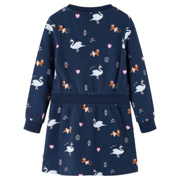 Navy Kids' Dress with Long Sleeves - Age 9-10 | Hipo Market