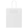 50 White Paper Bags with Handles - Eco-Friendly & Stylish