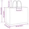 Buy 50 Pink Paper Bags with Handles - Sustainable & Durable