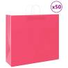  Paper Bags 50 pcs with Handles Pink 54x15x49 cm Colour pink Size 54 x 15 x 49 cm Quantity in Package 50 