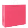 Pink Paper Bags with Handles - 50 pcs | Eco-Friendly Packaging