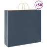  Paper Bags 50 pcs with Handles Blue 54x15x49 cm Colour blue Size 54 x 15 x 49 cm Quantity in Package 50 