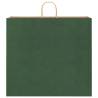 Paper Bags with Handles - 50 Pcs Green | HipoMarket