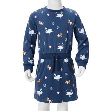 Navy Kids' Dress with Long Sleeves - Age 9-10 | Hipo Market