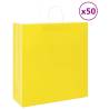  Paper Bags 50 pcs with Handles Yellow 45x17x48 cm Colour yellow Size 45 x 17 x 48 cm Quantity in Package 50 