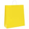 Yellow Paper Bags with Handles - 50 pcs | Eco-Friendly Packaging