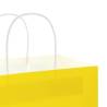 Yellow Paper Bags with Handles - 50 pcs | Eco-Friendly Packaging