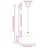 Height Adjustable Gloss Grey E27 Pendant Lamp - 31 cm