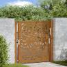  Garden Gate 105x105 cm Weathering Steel Flame Design Colour weathering steel/brown Size 105 x 105 cm Model flame design 