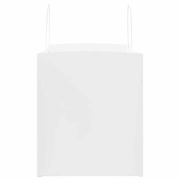 250 White Paper Bags with Handles - Sustainable & Versatile