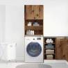 Washing Machine Cabinet Old Wood 64x24x190 cm | HipoMarket