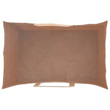 Brown Paper Bags with Handles - 250 pcs (26x17x25 cm)