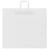 50 White Paper Bags with Handles - Eco-Friendly & Durable