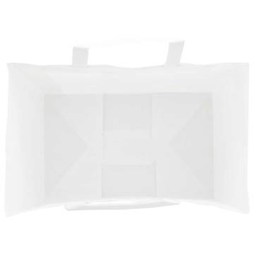 White Paper Bags with Handles - 250 pcs | Eco-Friendly Packaging