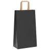 Paper Bags 50 pcs with Handles Black - Eco-Friendly Packaging