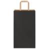 Paper Bags 50 pcs with Handles Black - Eco-Friendly Packaging