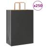  Paper Bags 250 pcs with Handles Black 32x17x44 cm Colour black Size 32 x 17 x 44 cm Quantity in Package 250 