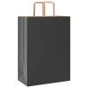 Sustainable Paper Bags with Handles - 250 pcs Black 32x17x44 cm