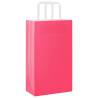 250 Pink Paper Bags with Handles | Eco-Friendly & Durable