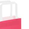 250 Pink Paper Bags with Handles | Eco-Friendly & Durable