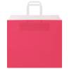 250 Pink Paper Bags with Handles - Eco-Friendly Packaging