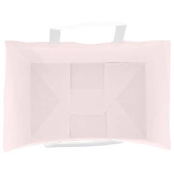 250 Pink Paper Bags with Handles - Eco-Friendly Packaging